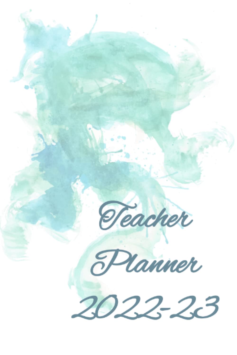 Buy Teacher Planner 202223 Watercolour Design Blue Green Organiser