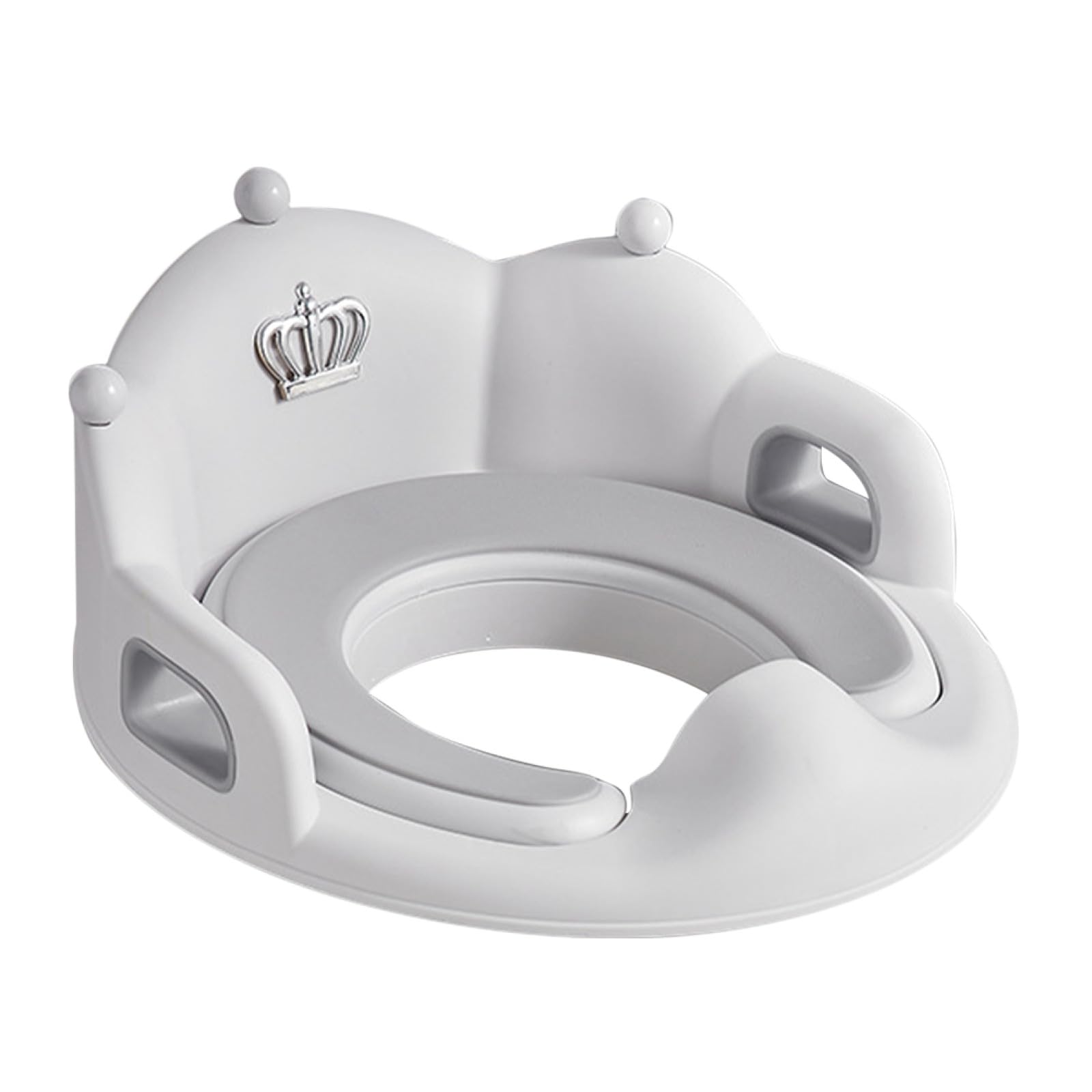 Asiento De Inodoro Para Niños Pequeños Antideslizante Gris Grande Cojín Cómodo Entrenamiento Para Ir Al Baño Casa Unisex Desmontable