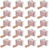 POPETPOP 20 piezas Caja Maleta Vintage de Papel Kraft Caja Dulces Regalo para Bodas Fiesta y Cumpleaños Diseño Elegante y Portátil o Almacenaje