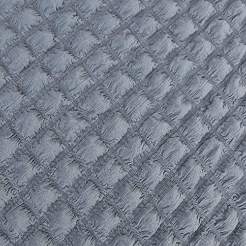 Neween Sofa Slipcover Silver Gray Sofa Cover 1 Piece Easy Fitted Sofa Couch Cover Universal High Stretch Durable Furniture Protector With Skirt Vintage Country Style (3 Seater, Silver Gray) #TOP7