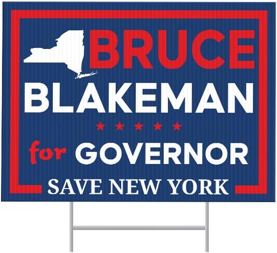 Amazon.com : SignPro Bruce Blakeman For Governor Yard Sign | Bruce ...