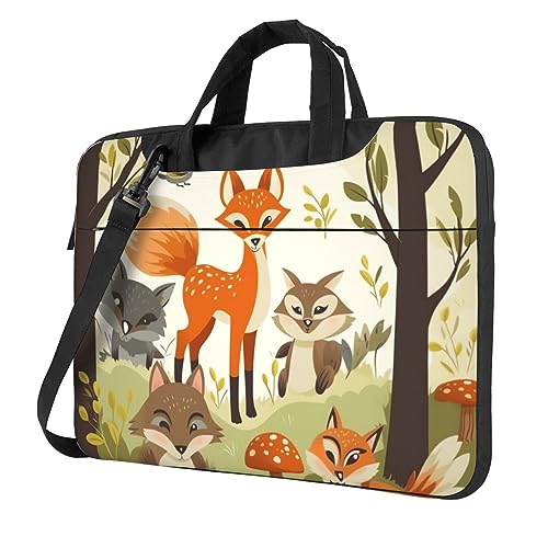 Sacoche pour ordinateur portable imprimé animal grande capacité