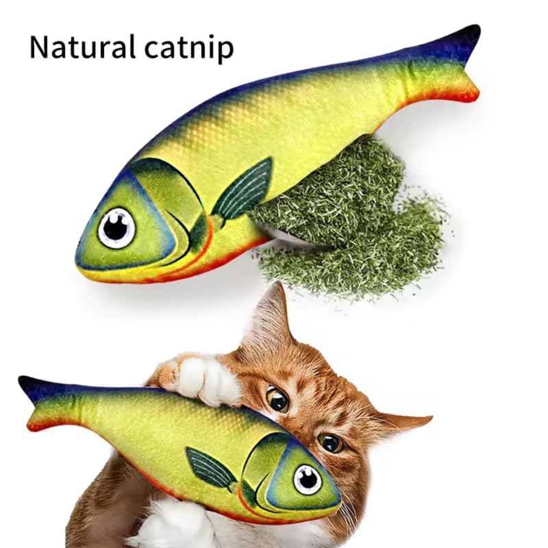 1 Pcs Pack Catnip Toy Interactive Plush for Indoor Cats Toys with Bell - Scratch Chewing Teeth Grinding Pillow Cleaning Kick Bite Resistant for Kitten Toy 2
