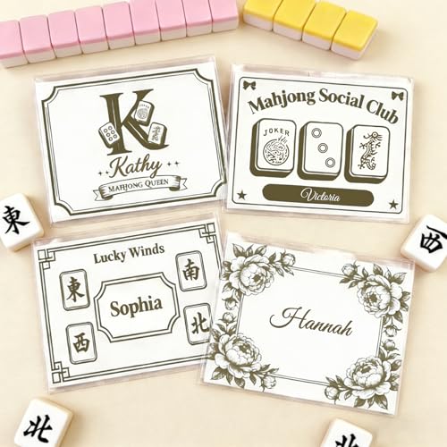 Funda Personalizada para Cartas de Mahjong PVC Grabada miniatura 4