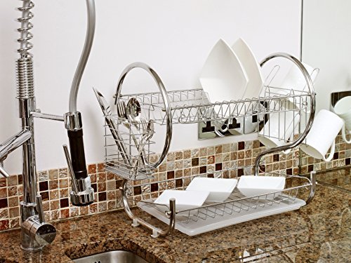 Neotechs® Scolapiatti Silver Deluxe 2 Piani