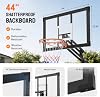 Aro de baloncesto portátil PEXMOR de 4.92-10 pies con tablero de 44'' para adolescentes | Sistema de aro ajustable con base rellenable y ruedas, para niños, adolescentes y adultos, para exteriores, patio trasero, metal 8