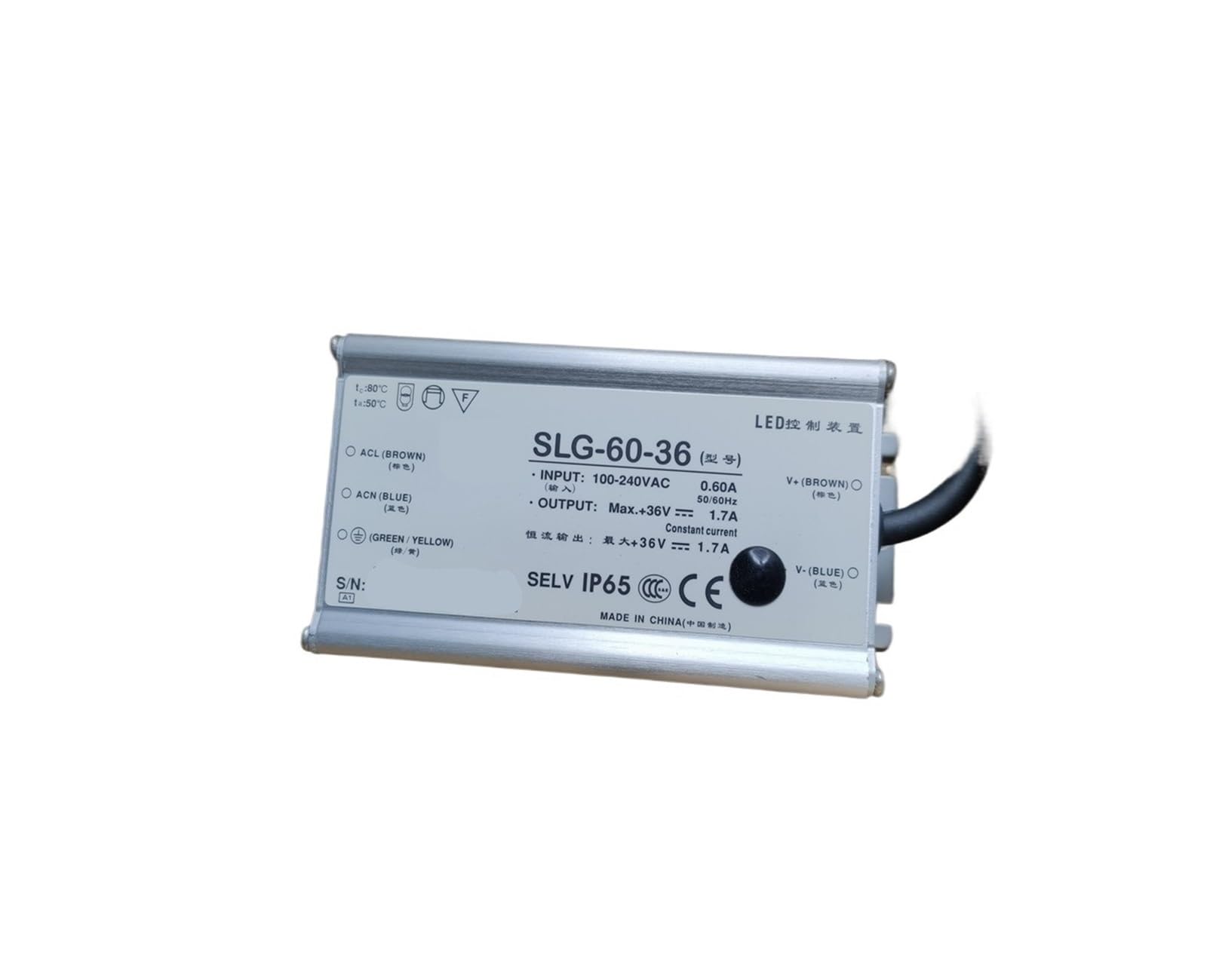 Lecteur SLG-60-36 bloc d'alimentation LED 36V pour automatisme