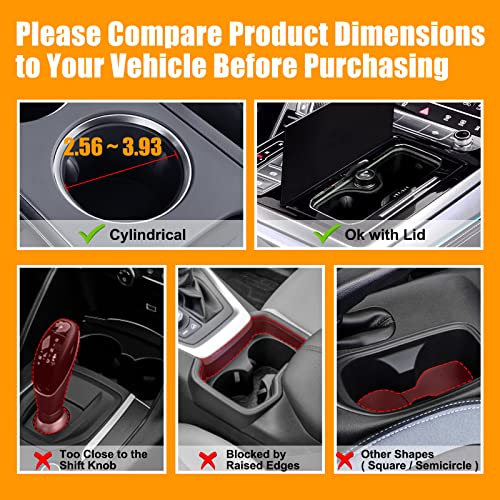 2023 Upgraded Car Cup Holder Expander Adapter With Adjustable Holder And Base,Universal Compatible With Yeti Ramblers14/24/36/46Oz, Hydro Flasks 32/40Oz Most 12 To 46 Ounce Bottles&Cups… #TOP6