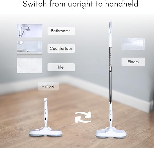 Miniatura 3 de Electra - Limpiador y pulidor eléctrico inalámbrico para pisos y superficies duras, para encimeras y superficies duras, suelos, recargable, motor