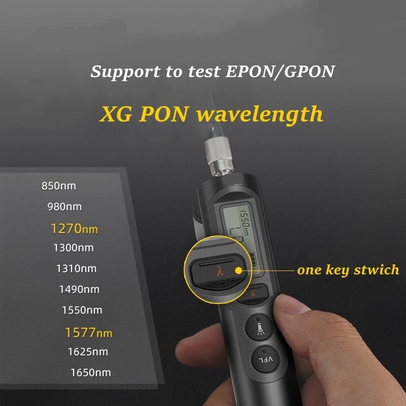 Glasfaser, Mini 3 In 1 Fiber Optical Power Meter Visual Fault Locator 20/30 MW LED VFL für Multi-Tester(-70 to10 20mw)