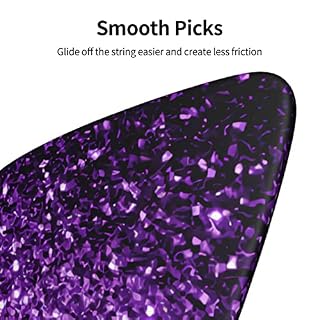 Ensemble de 6 médiators de guitare à paillettes violettes pour guitare acoustique, guitare électrique, basse, ukulélé… - Les Beatles, Paul McCartney, John Lennon, RIngo Starr, George Harrison Ensemble de 6 médiators de guitare à paillettes violettes pour guitare acoustique, guitare électrique, basse, ukulélé… – Image 6