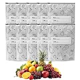 Reusable Aluminum Foil Bags, Zip Lock Resealable, 20x25cm Aluminum Foil Freezer Food Bags with Leak-Resistant Material for Meat, Vegetables, Fruits, Meal Prep, Busy Parents, College Students