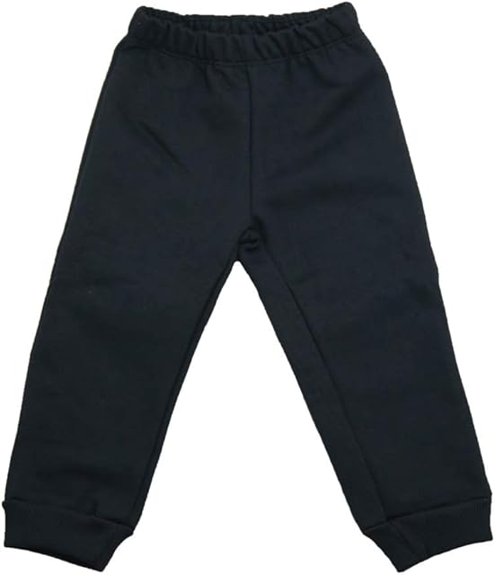 Calça de Moletom Infantil, Baby Deluxe, Preto, 2 Anos