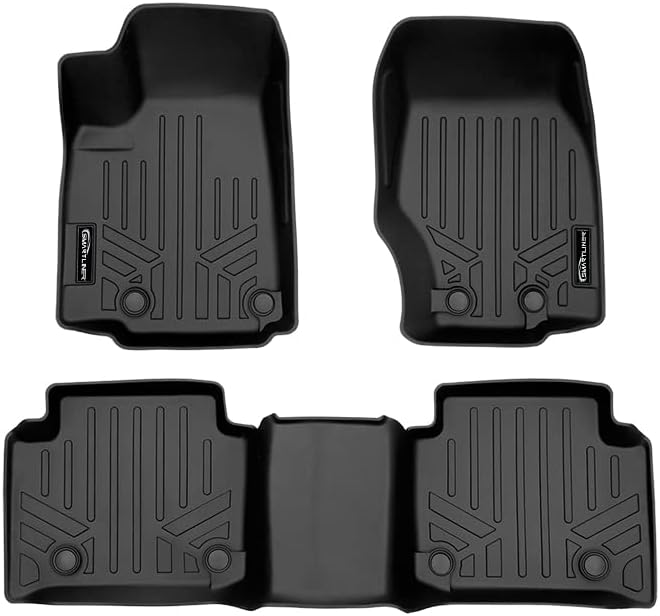SMARTLINER All Weather Custom Fit 2 Row Floor Mat Liner Set Compatible with 2022-2025 Jeep Grand Cherokee 4xe
