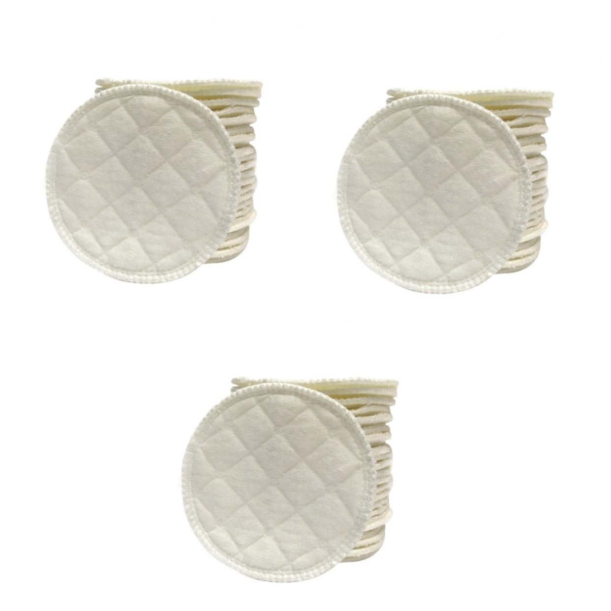 GALPADA 3sets Ultra Absorbent Breastfeeding Pads Reusable Nursing Pads for Breastfeeding Bra Leakproof Bra Inserts Cotton Material 12pcs*3