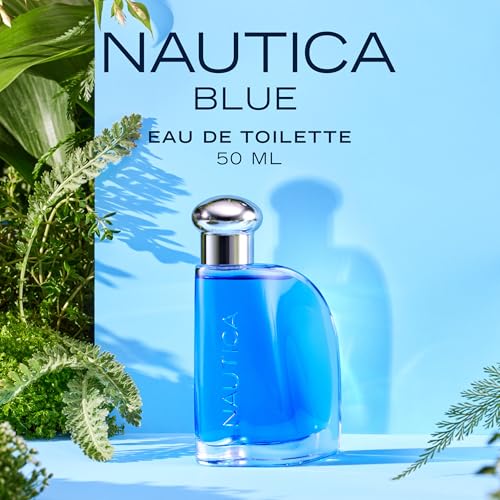 Image of Nautica Blue Giftset, 1.6 fl oz EDT + 5.9 oz Deodorizing Body Spray, Notes of Bergamot, Waterlily, Sandalwood, Men's Fragrance, Long Lasting, Everyday Fragrance