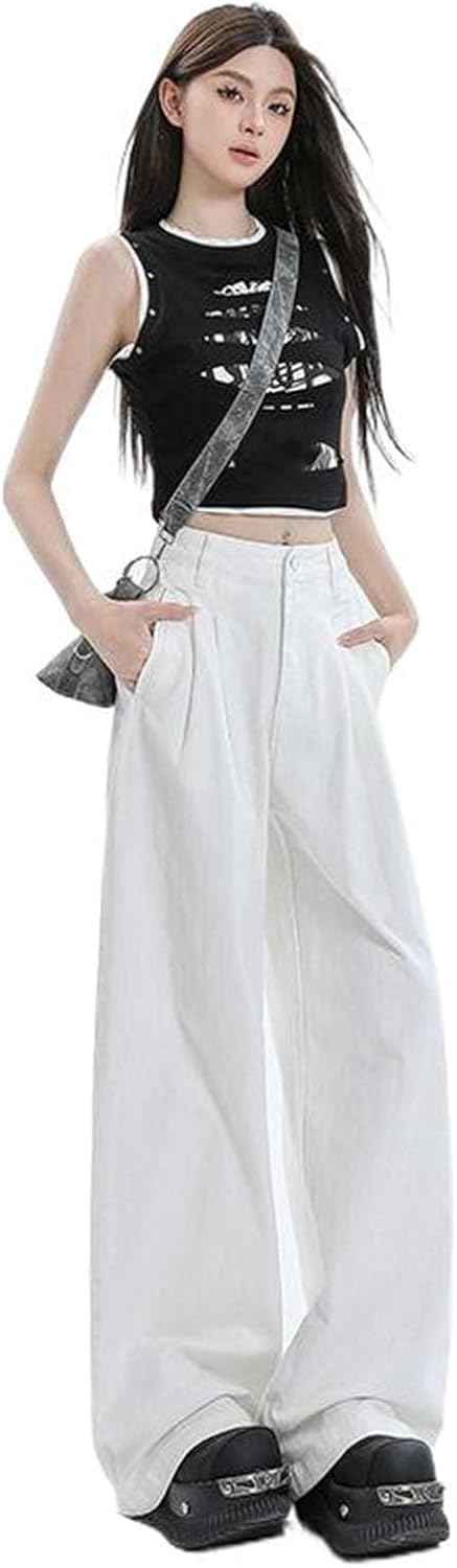 Autumn and Winter Loose Wide Leg Pants for Women Low Waist Casual Pants