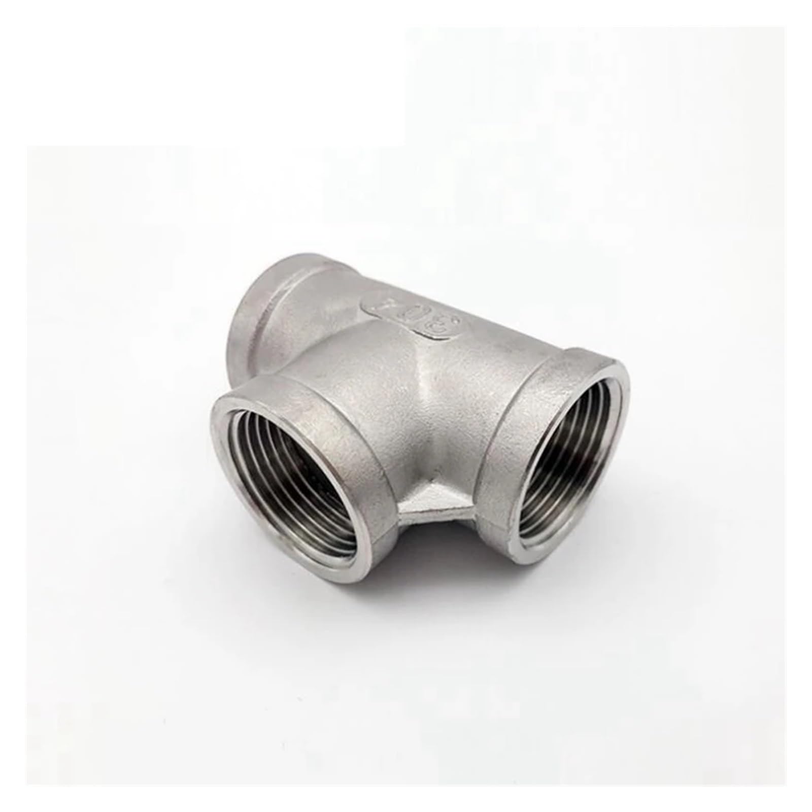 Te de acero inoxidable de tres vias iguales de 1/8 rosca hembra anticorrosion