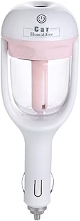 Underreef Car Air Purifier Humidifier And Aromatherapy Mini Car Charger Port Portable Cool Mist Humidifier With Aroma Essential Oils Diffuser - 12V Dc,2-Hour Automatic Shut-Off (Pink)