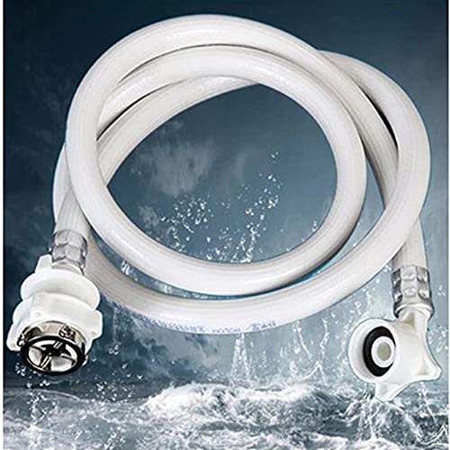 Image of AT-1 Hose pipe 2Mtr washing machine Fully automatic with Tap Adaptor Water inlet Flexible long pipes front load and top loading Washing Machines (Size 2 Meter,Color-Multi, Material-Plastic)