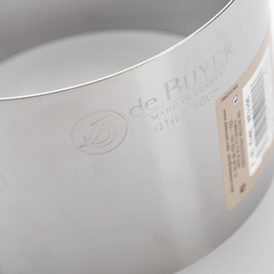 DE BUYER -3912.16 -Cerchio Rotondo Pane Sorpresa Acciaio Inox 10cm