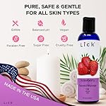 Lick Strawberry Flavored Massage Oil with Natural Vitamin E - Aromatherapy & Moisturizing Body Oil for Relaxing Muscle Massage - Essential Non-Sticky Skin Therapy for Men and Women - 4 oz - Image 5