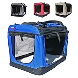  Perro Caja de Transporte Plegable – Caja de Transporte para Perros – dogi Kennel Deluxe – 6 Tamaños de dogidogs