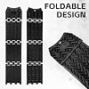 JUST-V Tire Traction Pad Foldable Mats, Portable Recovery Track Boards for Off Road 4X4 Snow, Ice, Sand,Emergency Tire Devices for Cars, Trucks, Small SUVs 2 Pack