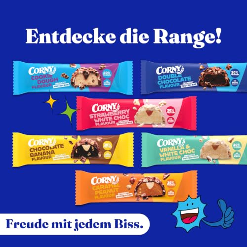 Corny Protein Crunchy White Chocolate Strawberry | 30% Protein | 12 x 45 g – Ansicht 4