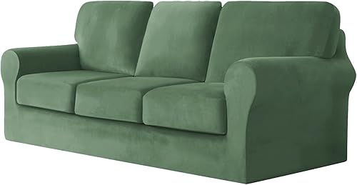 Miniatura 68 de Funda de sofá con fundas de cojín de asiento separadas y fundas de respaldo, fundas elásticas para sofá Ektorp, elegante protector de sofá de