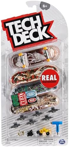 TECH DECK Real Skateboards Ultra DLX Customizable Fingerboards 4-Pack