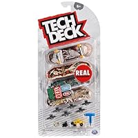 Tech Deck, Ultra DLX Fingerboard 4-Pack, Real Skateboards, Collectible and Customizable Mini Skateboards, Kids Toys for Ages 6 and up