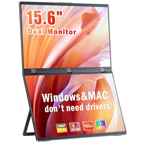 【美品】折りたたみ式ポータブルモニター 15.6インチ×2面 美品】折りたたみ式2画面モバイルモニター 15.6インチ×2 InnoView 2