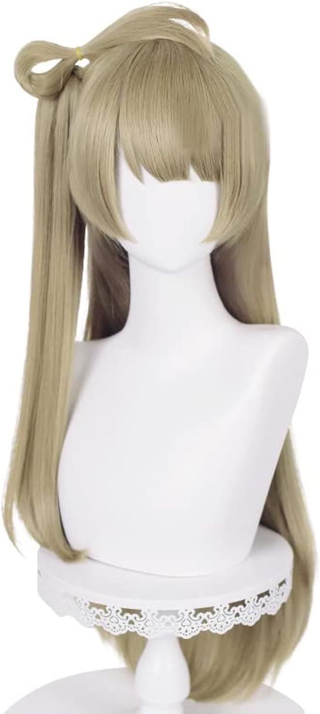 Anime LoveLive! Love Live Kotori Minami Long Linen Cosplay Wig Heat Resistant Synthetic Hair Party Wigs + Wig Cap (Kotori Minami)