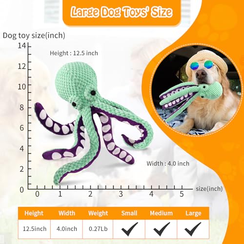 Large Squeaky Dog Toys- Plush Dog Toys with Soft Fabric for Small, Medium, and Large Dogs Daily Companionship, Training Reward Gift - Image 6