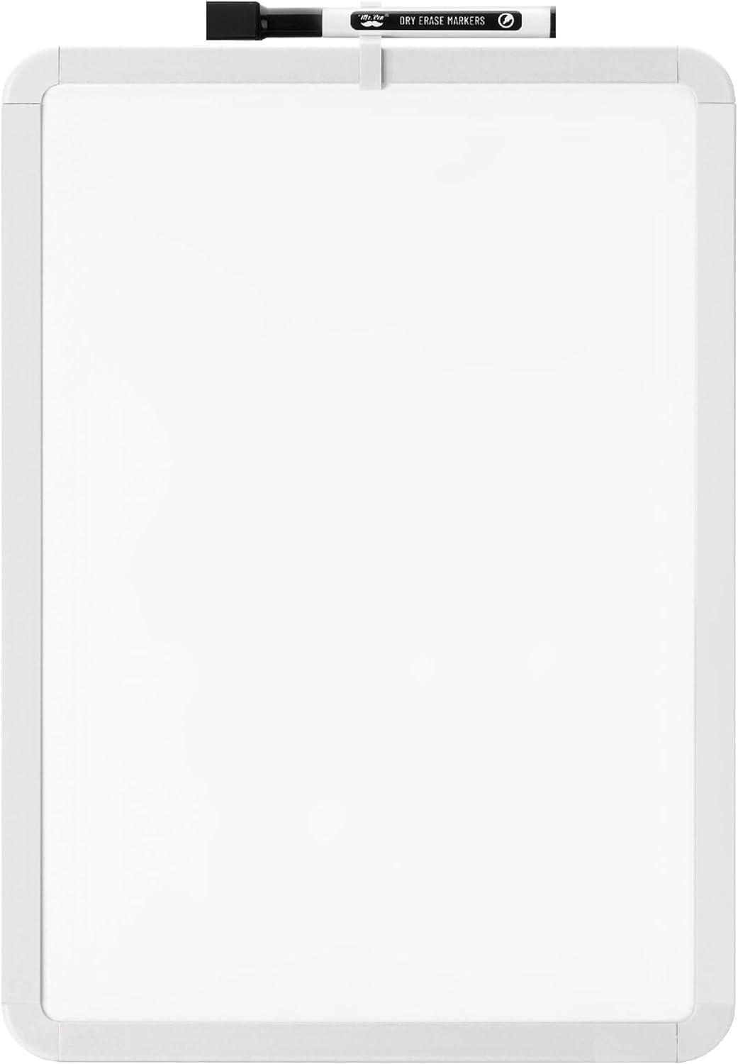 mr. pen- dry erase board, 12” x 16” with a black dry erase marker, white frame, white board for students