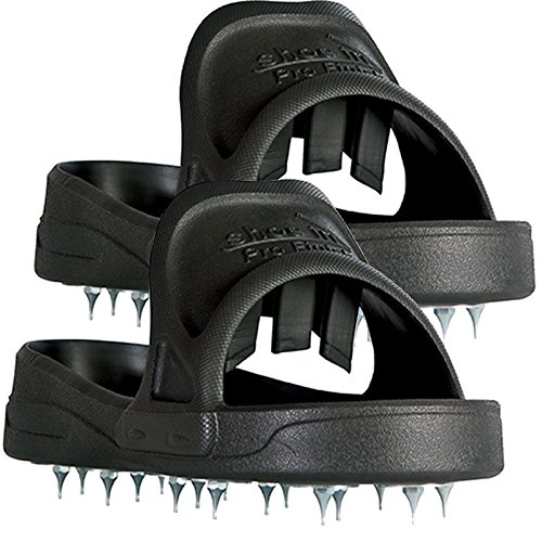Midwest Rake Sharp Spiked Style Shoes for Resinous Coatings, with Replaceable Spikes X-Large