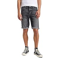 Lee 5 Pocket Short Pantaloncini in Denim, Lavato Otto