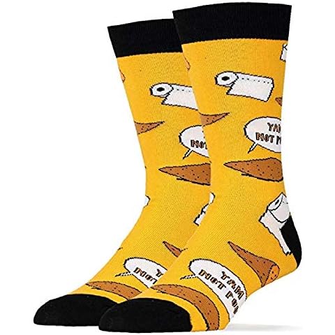 Oooh Yeah! Socks, Mens Cotton Crew Sock - - Sock Size 10-13 Shoe Size 8-13 Cover