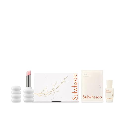 Sulwhasoo Glowing Lip Balm - Korean Anti-Aging Lip Treatment Balm, Nourishes, Hydrates, Naturally Plumps & Visibly Smooths Lip Winkles, Smooths Dry,