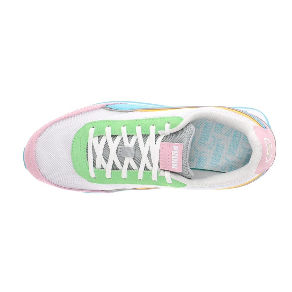 PUMA Womens Future Rider Double Lace Up Sneakers Shoes Casual - Blue, Pink, White