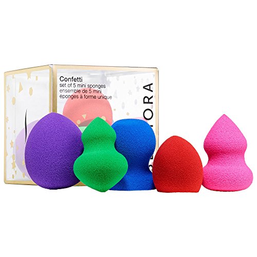 Sephora Confetti Set of 5 Uniquely-Shaped Mini Sponges