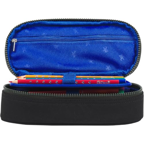 Trousse Oxford Funky Federmäppchen mit Klappe in Grün und Schwarz - vue 4