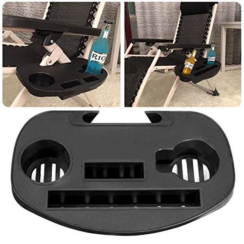 YIJU Suporte para Copos de Bandeja para Cadeira de Encaixe 2x para Cadeira E Salão de Lazer 1#