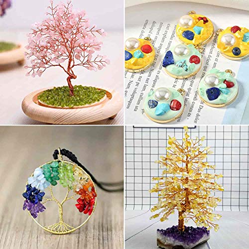Cridoz GSCB-01 Crystal Beads For Ring Making 24 Colors, Cridoz Jewelry Gemstone Crystals Chips Drilled thumb #6