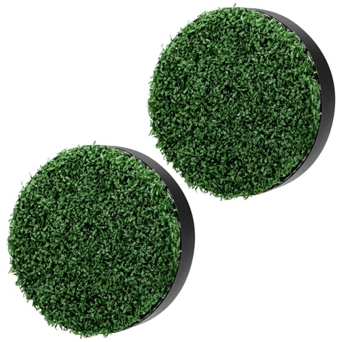 Civaner 2 Pcs Golf Cup Cover for Putting Green Practice Simulated Lawn Green Cup Cover for Outdoor Sports Golf Course Garden Yard