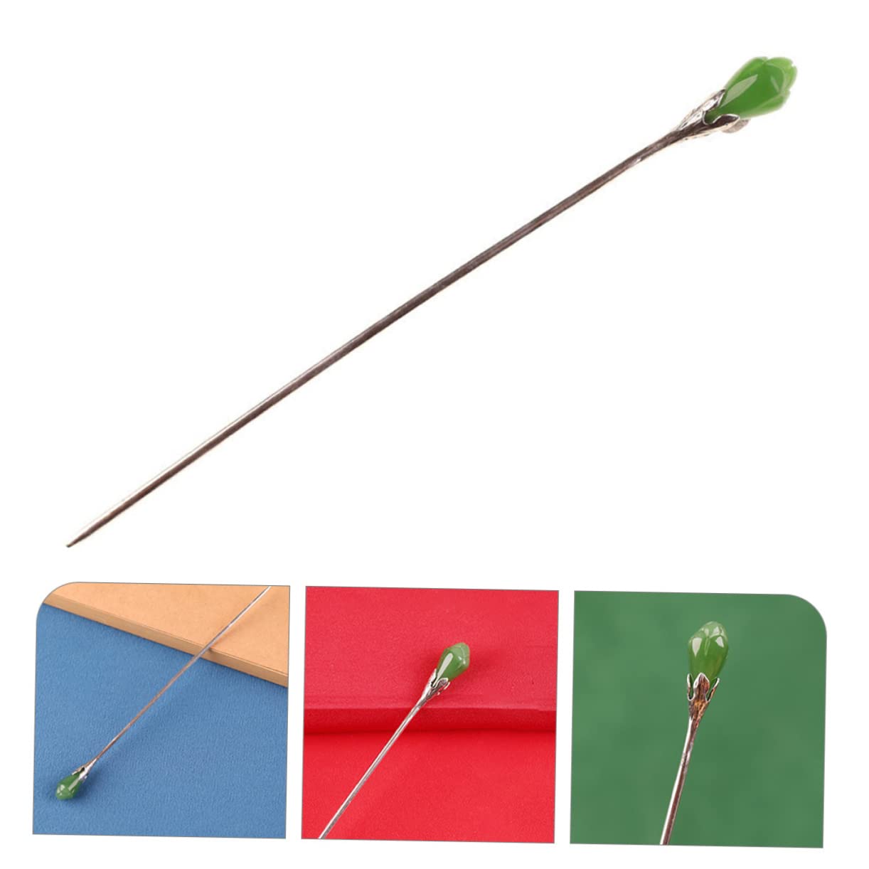 MAGICLULU 4 Piezas Horquilla Accesorios Para El Cabello De Mujer Palos De Pelo Para Bollos Palillos Para El Cabello Pasador De Moño Sencillo Sombrerería De Las Mujeres Magnolia