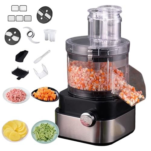 Chopper - Cortadora Automática Con Ajuste De Velocidad - Procesador De Alimentos De 600 W Para Zanahorias, Patatas, Pepinos, Cerdo - Extraíble Chopper - Cortadora Automática Con Ajuste De Velocidad - Procesador De Alimentos De 600 W Para Zanahorias, Patatas, Pepinos, Cerdo - Extraíble