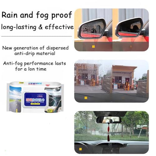 Image of YANCI Anti Fog Lens Wipes | Long-Lasting Anti Fog Glass Cleaner Pre-Moistened Cleaning Wipes | Gentle Lens Cleaning Wipes Glass Cleaning Wipes for Window (Pack of 2-160pcs)