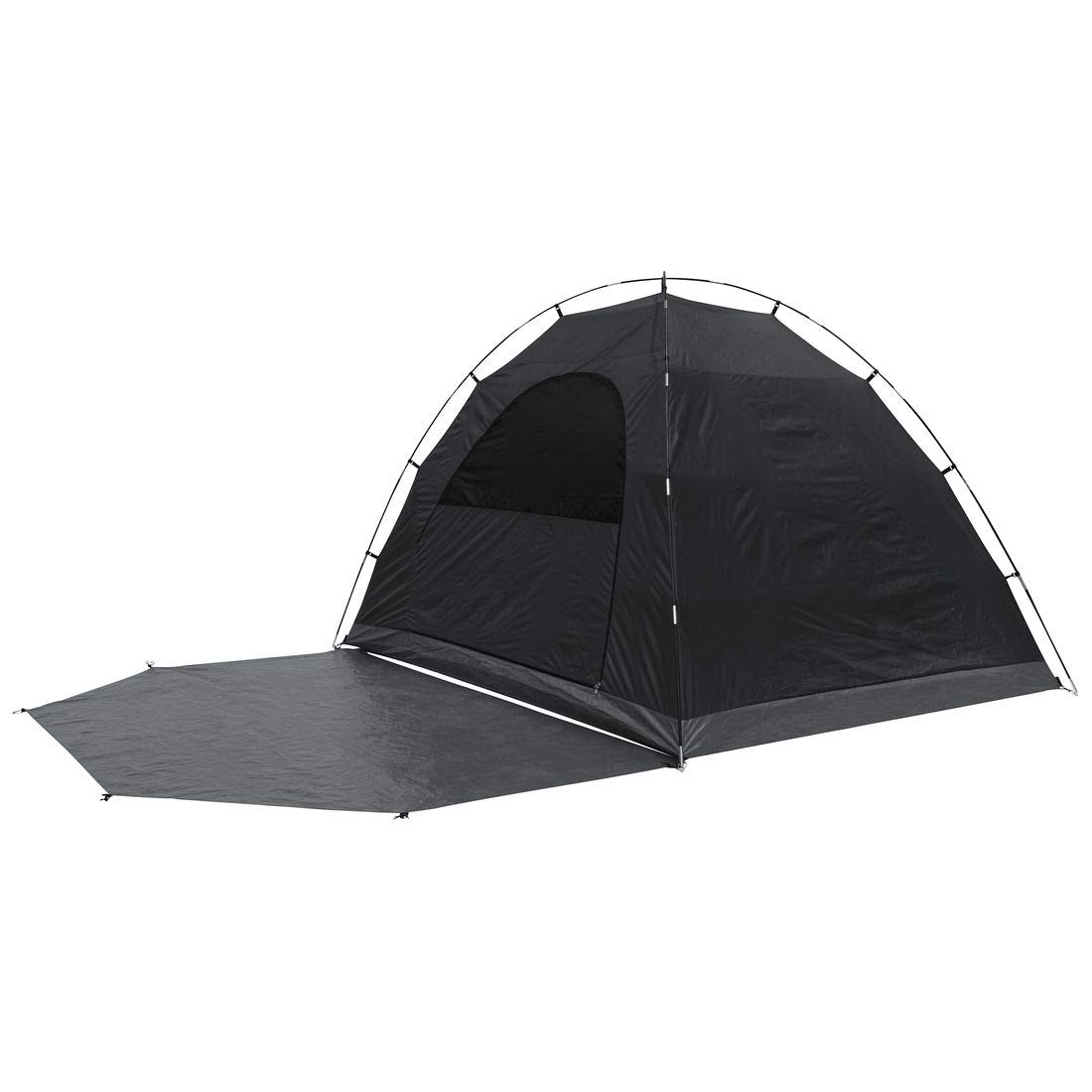 your GEAR Zelt Tivano - Kuppelzelt für 3 oder 5 Personen, Campingzelt mit Wohnraum und Fenstern, UV 50+ Sonnenschutz, dunkle Schlafkabine, Blau Grau, 5 Mann Version mit Stehhöhe und Seiteneingang
